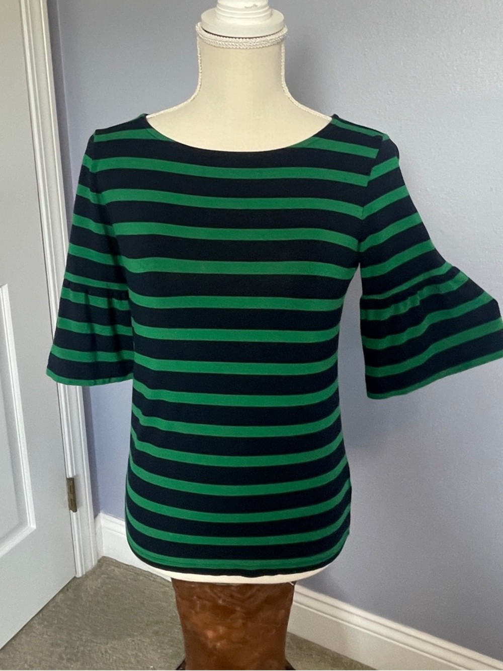 Talbots Striped Bell Sleeve Women's Sweater size XS